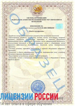 Образец сертификата соответствия (приложение) Валуйки Сертификат ISO 27001